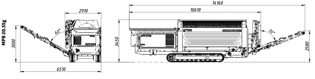 tracked trommel