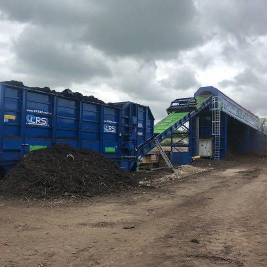 Earth Equipment Ltd Supply Large Compost Trommel, one of the largest Static trommels in the UK