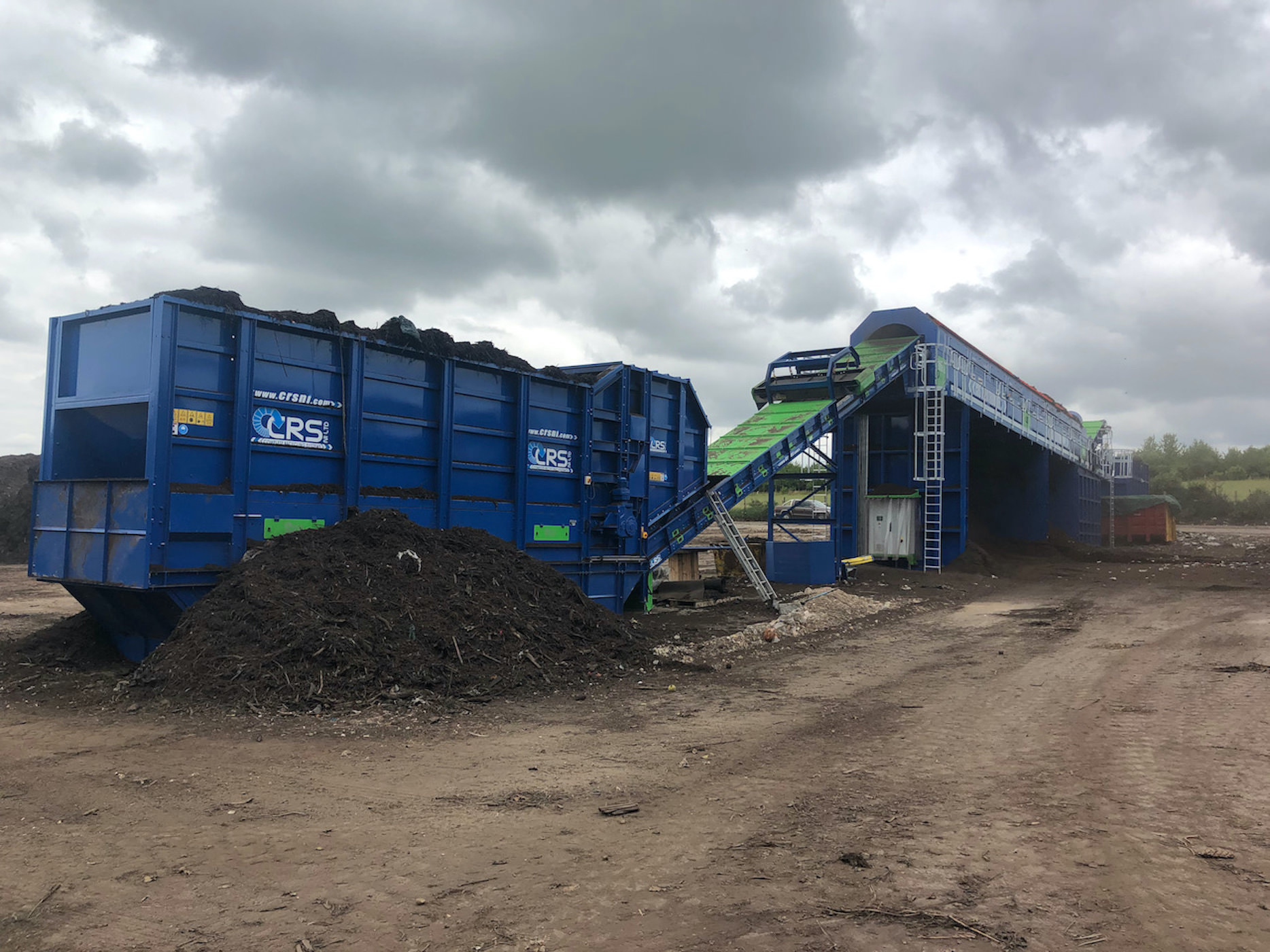 Large Compost Trommel, one of the largest in the UK